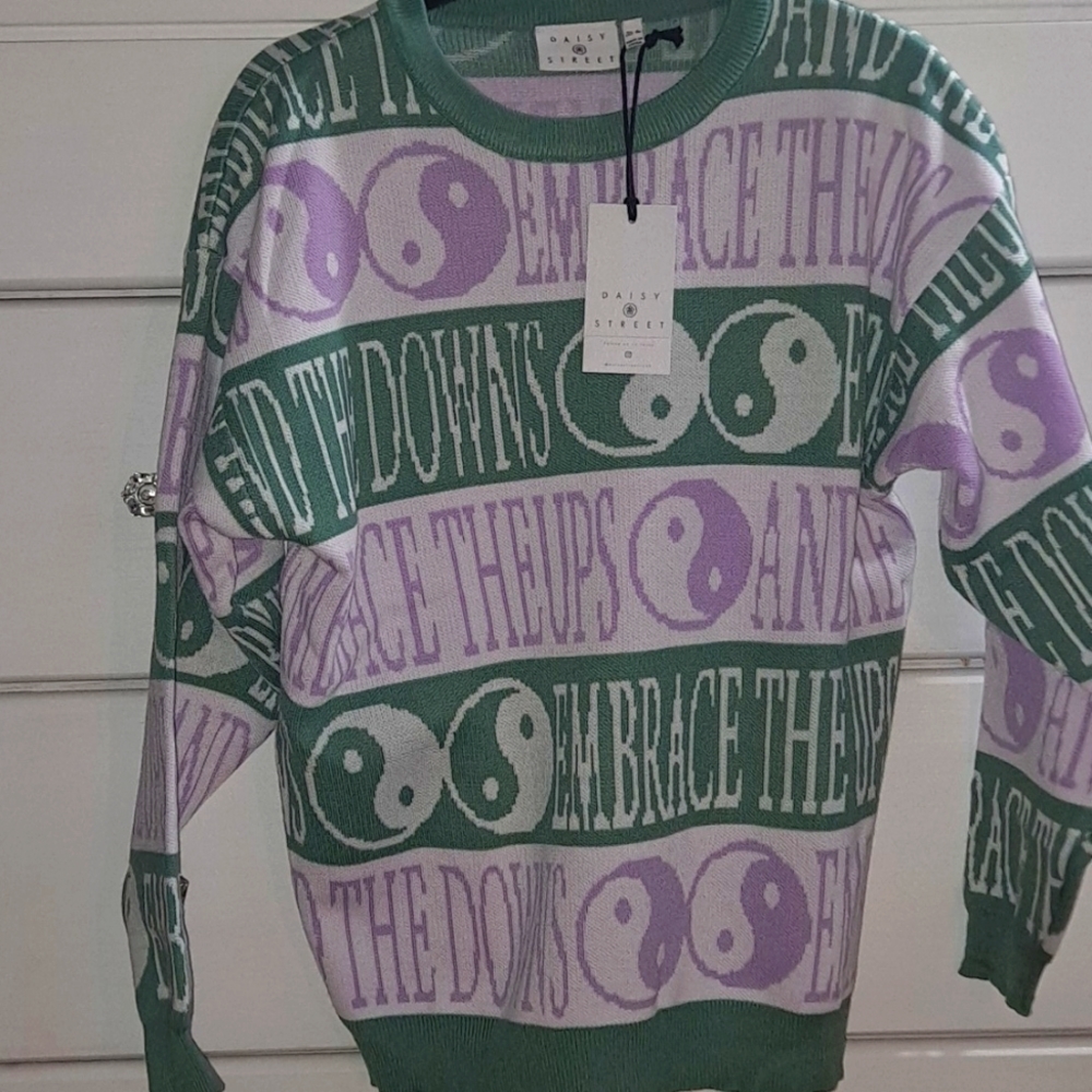 Ying and yang sweater